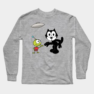 Felix and Extraterrestrial Guy Long Sleeve T-Shirt